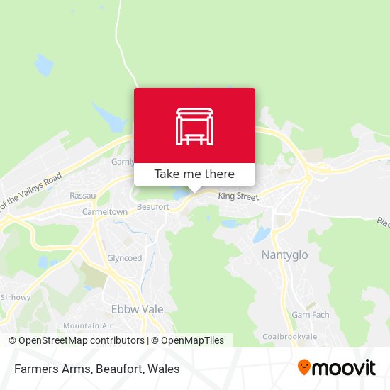 Farmers Arms, Beaufort map