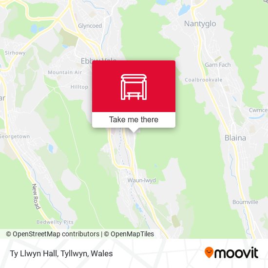 Ty Llwyn Hall, Tyllwyn map