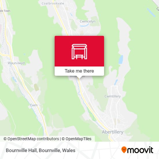 Bournville Hall, Bournville map