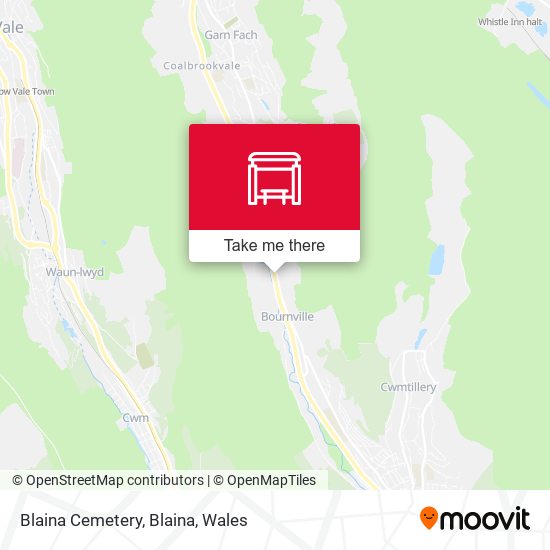 Blaina Cemetery, Blaina map