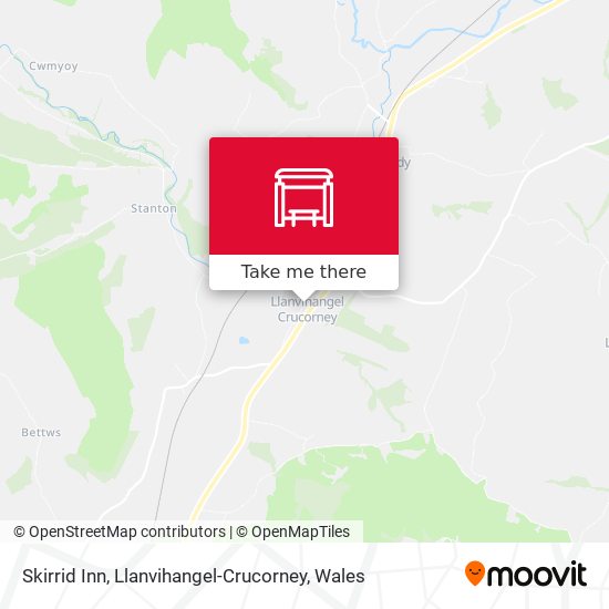 Skirrid Inn, Llanvihangel-Crucorney map