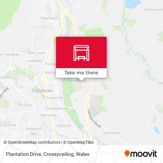 Plantation Drive, Croesyceiliog map