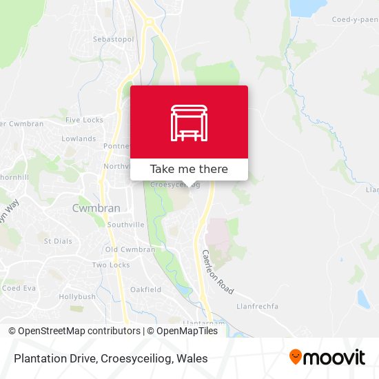 Plantation Drive, Croesyceiliog map