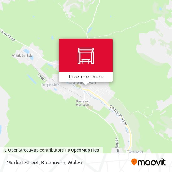 Market Street, Blaenavon map