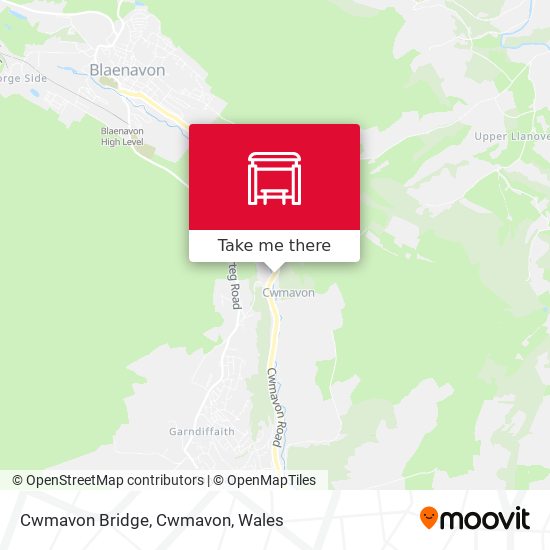 Cwmavon Bridge, Cwmavon map