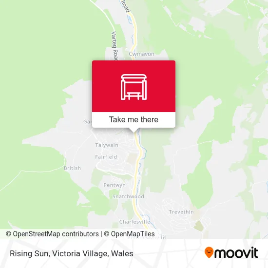 Rising Sun, Victoria Village map
