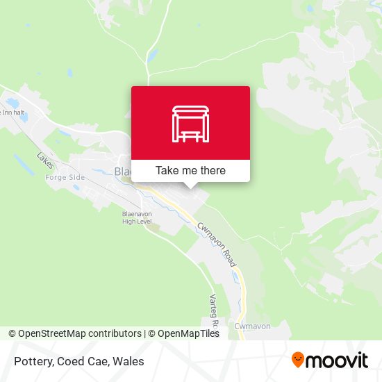 Pottery, Coed Cae map
