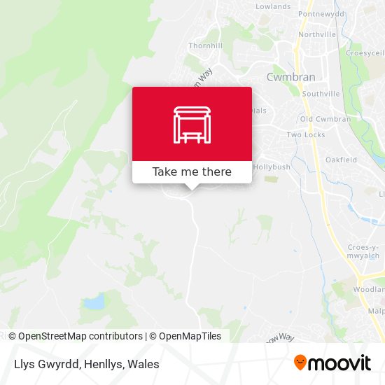 Llys Gwyrdd, Henllys map