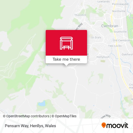 Pensarn Way, Henllys map
