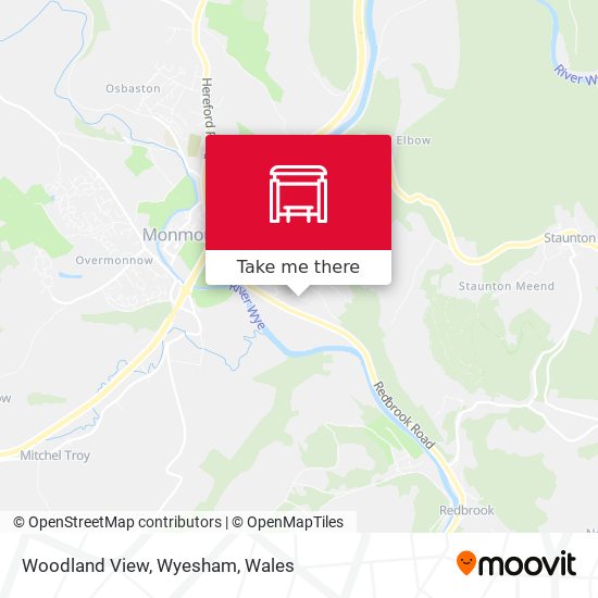 Woodland View, Wyesham map