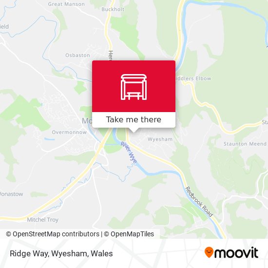 Ridge Way, Wyesham map