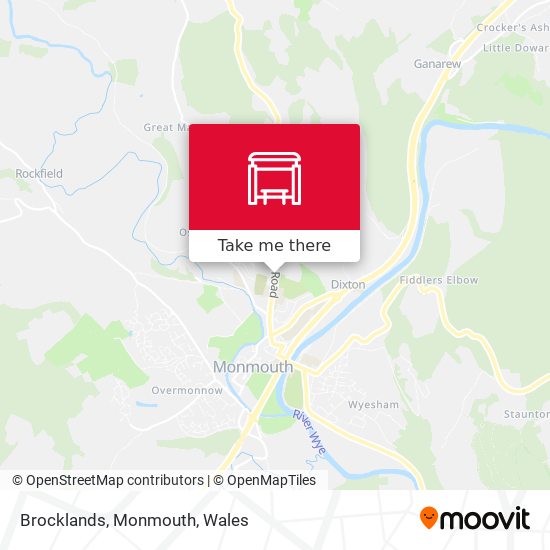Brocklands, Monmouth map