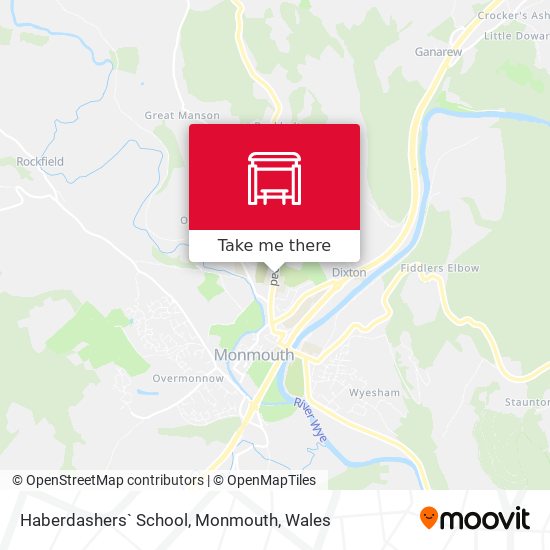 Haberdashers` School, Monmouth map