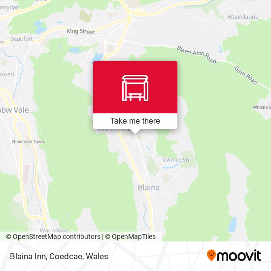 Blaina Inn, Coedcae map