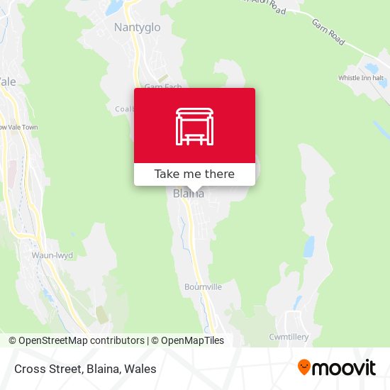 Cross Street, Blaina map