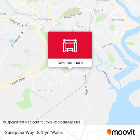 Sandpiper Way, Duffryn map