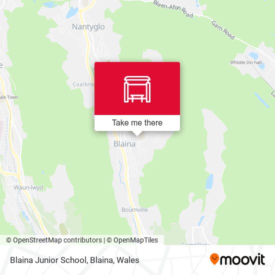 Blaina Junior School, Blaina map