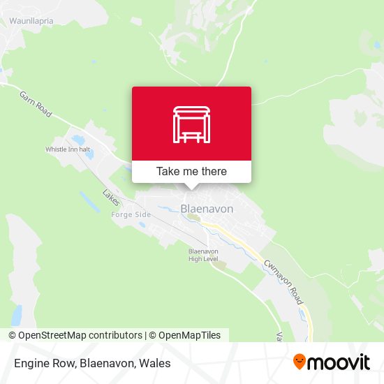 Engine Row, Blaenavon map