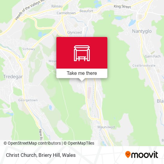 Christ Church, Briery Hill map