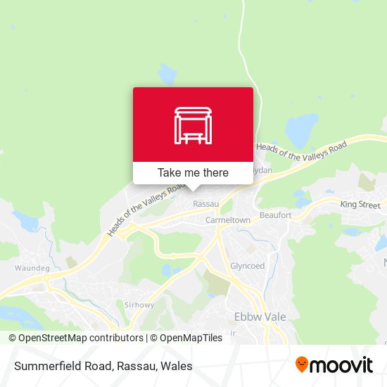 Summerfield Road, Rassau map