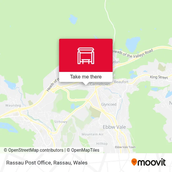 Rassau Post Office, Rassau map