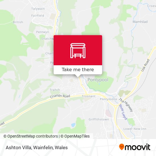 Ashton Villa, Wainfelin map