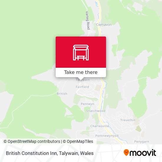 British Constitution Inn, Talywain map