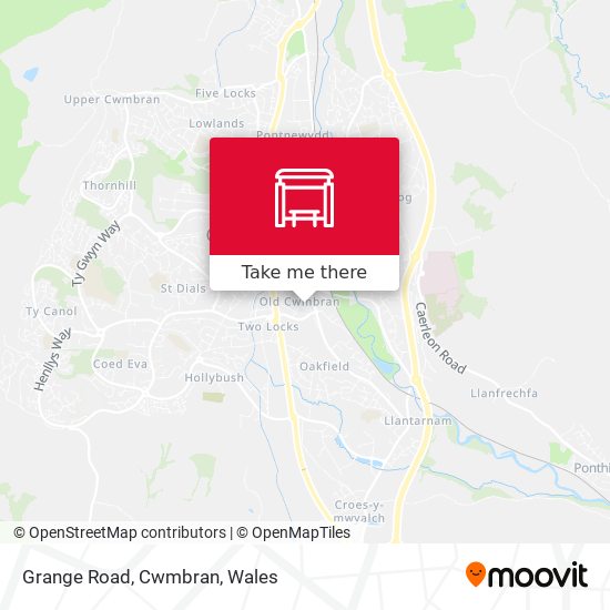Grange Road, Cwmbran map