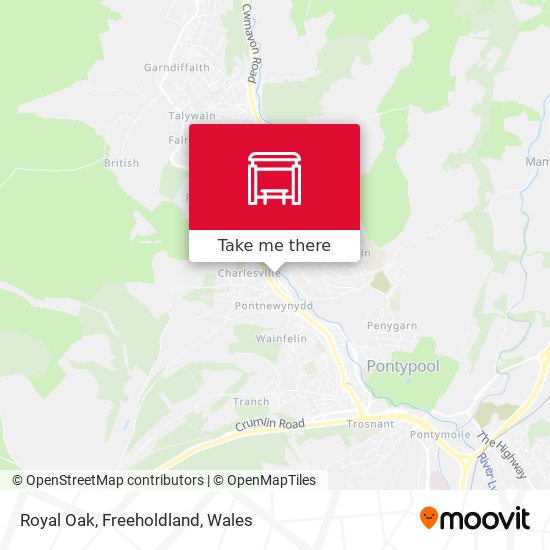 Royal Oak, Freeholdland map