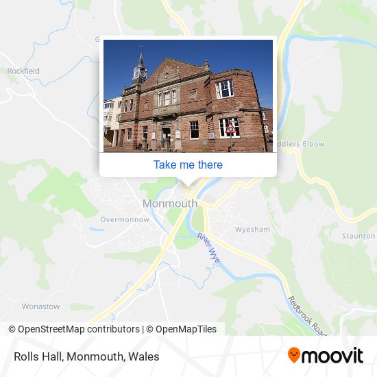 Rolls Hall, Monmouth map