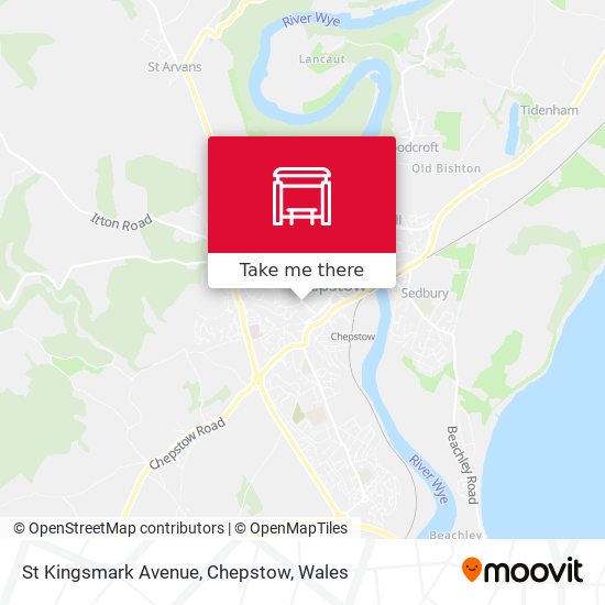 St Kingsmark Avenue, Chepstow map