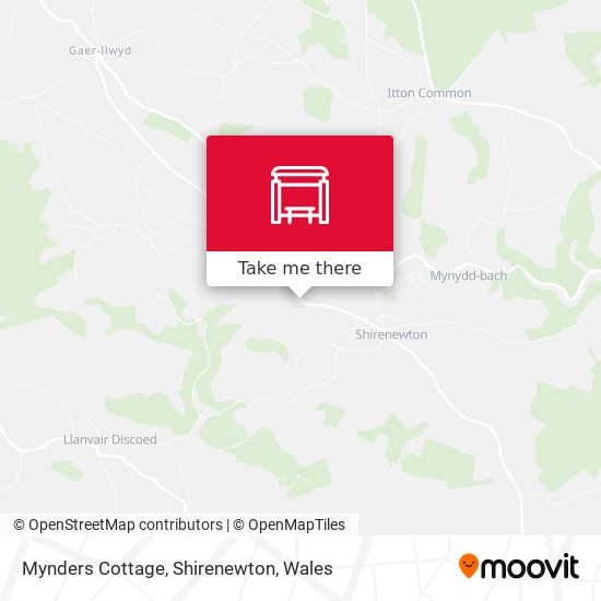Mynders Cottage, Shirenewton map