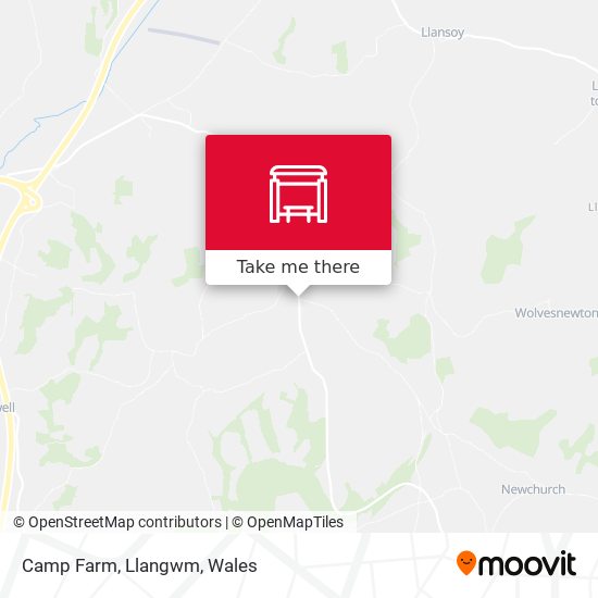 Camp Farm, Llangwm map