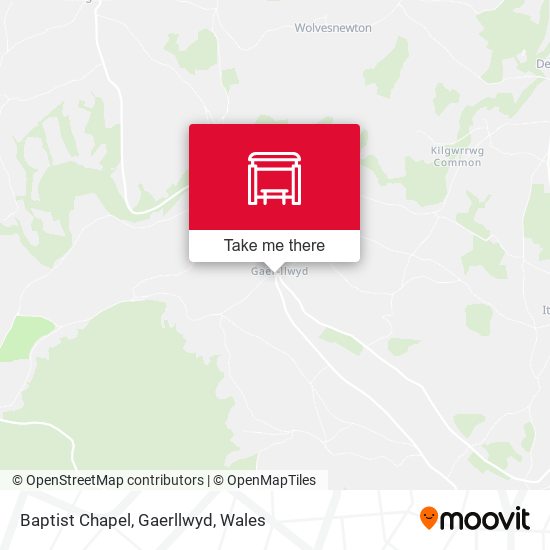 Baptist Chapel, Gaerllwyd map