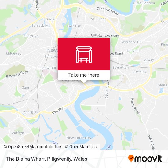 The Blaina Wharf, Pillgwenlly map