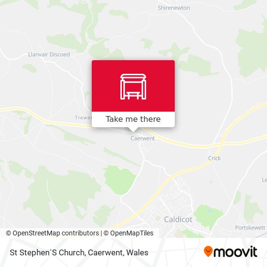 St Stephen`S Church, Caerwent map