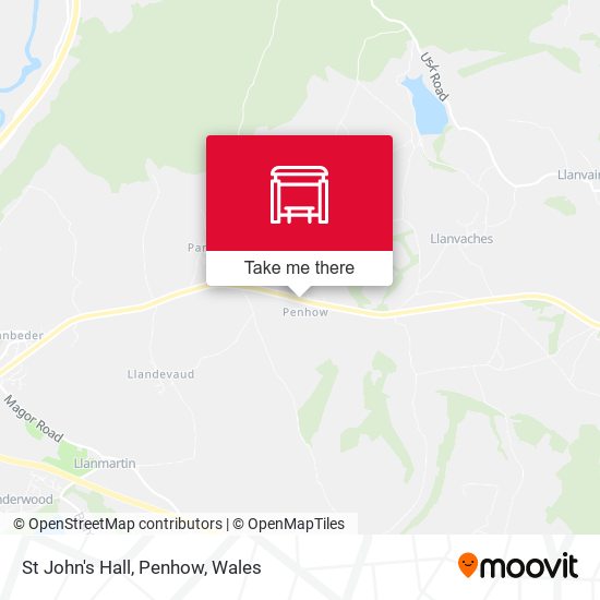 St John's Hall, Penhow map