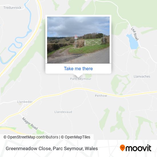 Greenmeadow Close, Parc Seymour map