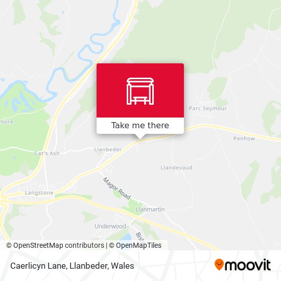 Caerlicyn Lane, Llanbeder map