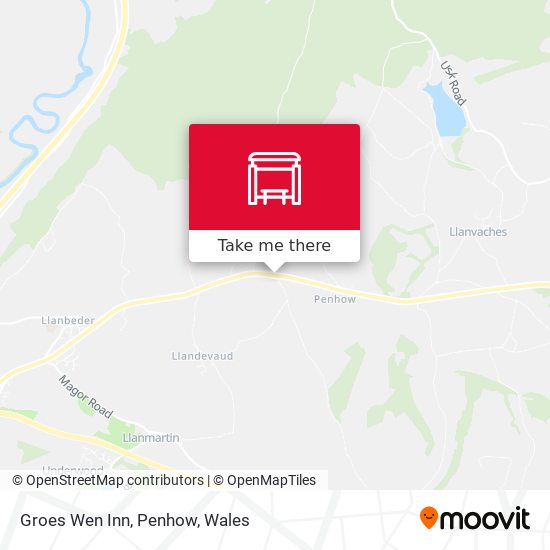 Groes Wen Inn, Penhow map