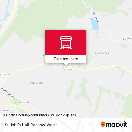 St John's Hall, Penhow map