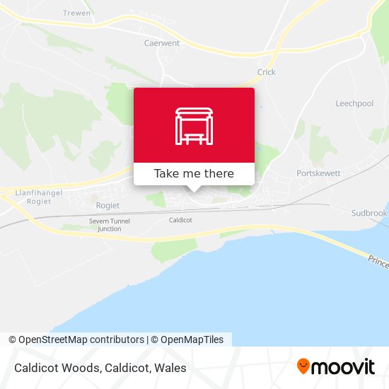 Caldicot Woods, Caldicot map