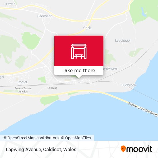 Lapwing Avenue, Caldicot map