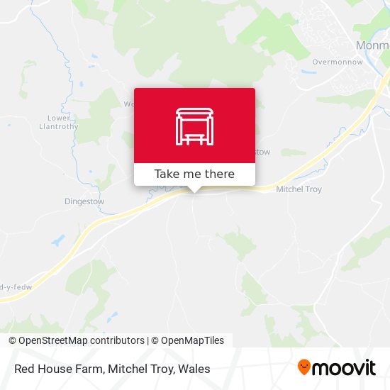Red House Farm, Mitchel Troy map