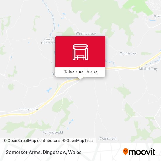 Somerset Arms, Dingestow map