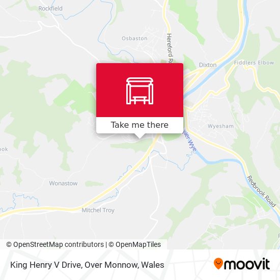 King Henry V Drive, Over Monnow map
