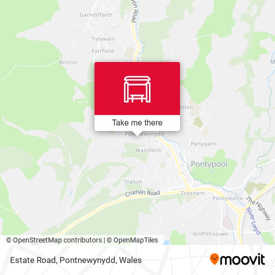 Estate Road, Pontnewynydd map