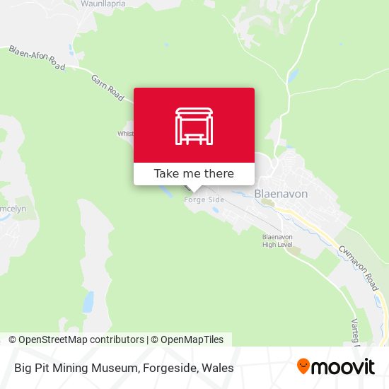 Big Pit Mining Museum, Forgeside map