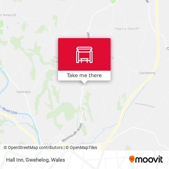 Hall Inn, Gwehelog map