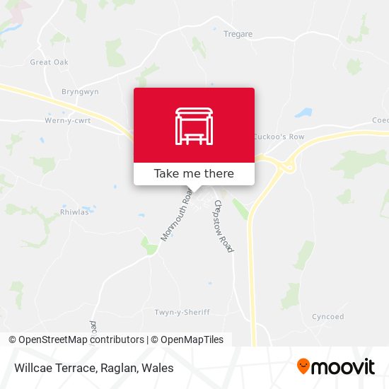 Willcae Terrace, Raglan map